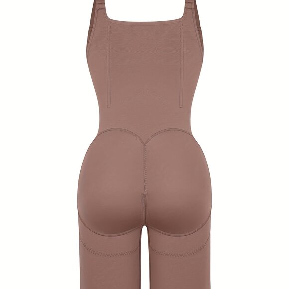 2 in 1 Adjust Hooks Abdomen Trimmer Control Shapewear Bodysuit High Compression - Picture 4 of 9